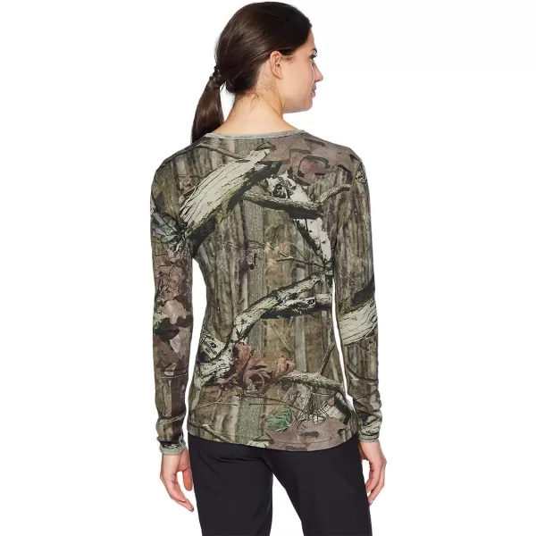 Minus33 Womens Ossipee Midweight Crew Top  100 Merino Wool  Long Sleeve Thermal Base Layer  No Itch Renewable FabricMossy Oak