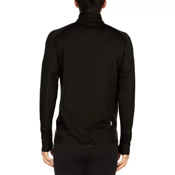 Minus33100 Merino Wool  Isolation Mens Midweight Quarter Zip  Warm Pullover  Outdoor Recreation SweaterBlack