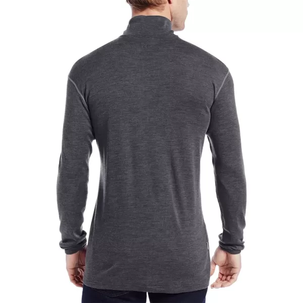 Minus33100 Merino Wool  Isolation Mens Midweight Quarter Zip  Warm Pullover  Outdoor Recreation SweaterCharcoal Gray