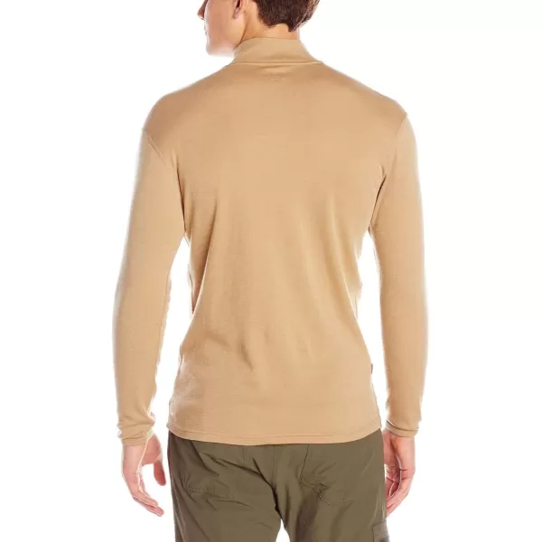 Minus33100 Merino Wool  Isolation Mens Midweight Quarter Zip  Warm Pullover  Outdoor Recreation SweaterDesert Sand