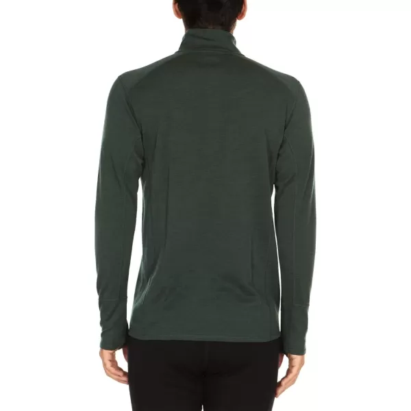 Minus33100 Merino Wool  Isolation Mens Midweight Quarter Zip  Warm Pullover  Outdoor Recreation SweaterForest Green