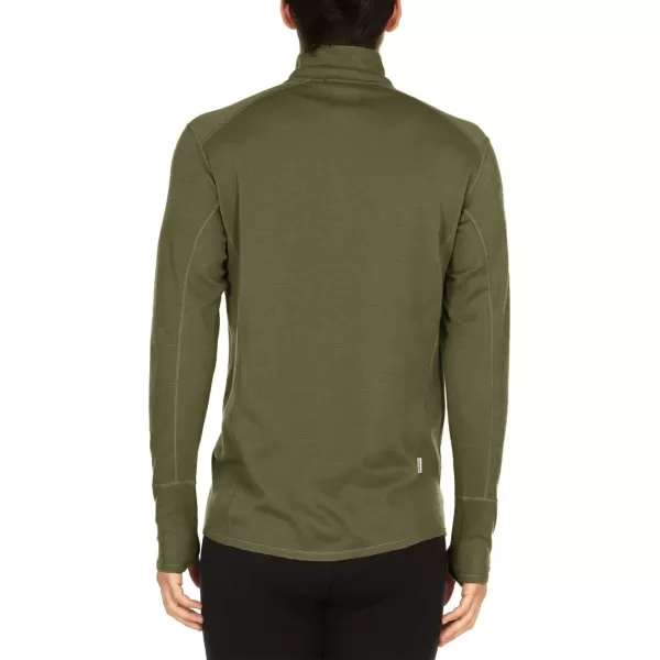 Minus33100 Merino Wool  Isolation Mens Midweight Quarter Zip  Warm Pullover  Outdoor Recreation SweaterOlive Drab