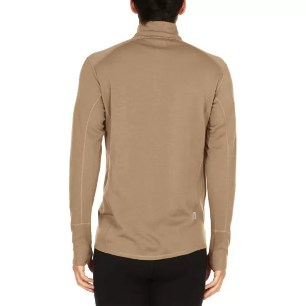 Minus33100 Merino Wool  Isolation Mens Midweight Quarter Zip  Warm Pullover  Outdoor Recreation SweaterTan 499