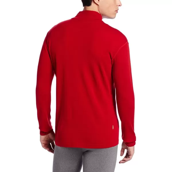 Minus33100 Merino Wool  Isolation Mens Midweight Quarter Zip  Warm Pullover  Outdoor Recreation SweaterTrue Red