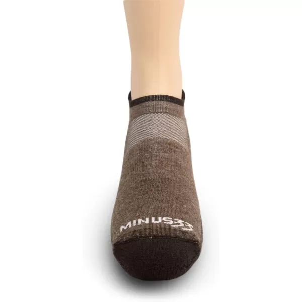 USA Made  No Show Tab Socks  Running Socks  Merino Wool  Mountain HeritageS52 Lightweight Coffee