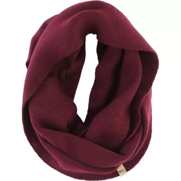 100 Merino Wool Everyday Knit Infinity Scarf  Winter Loop Scarf  Midweight Scarves for Women and MenBurgundy