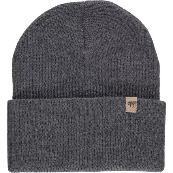 100 Merino Wool Midweight Everyday Knit Cuff Beanie  Warm Winter HatCharcoal Gray