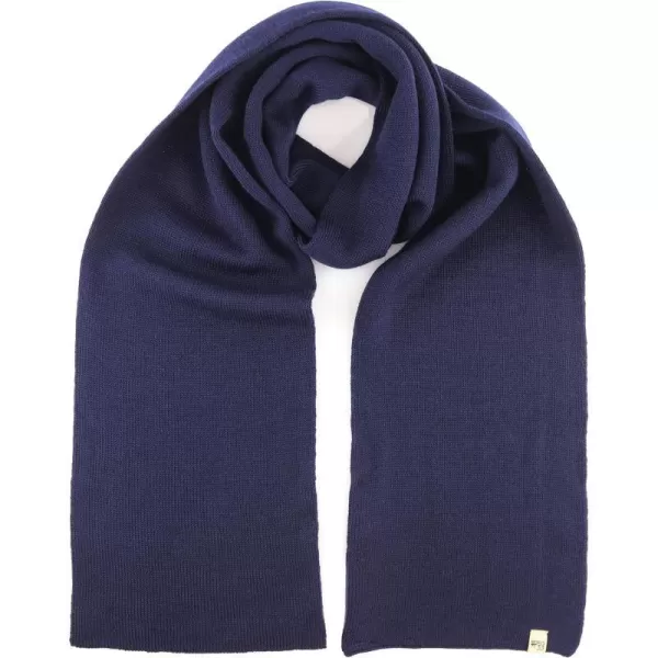 100 Merino Wool Minus33 Everyday Knit Scarf  Winter Scarf  Midweight Scarves for Women and MenNavy Blue