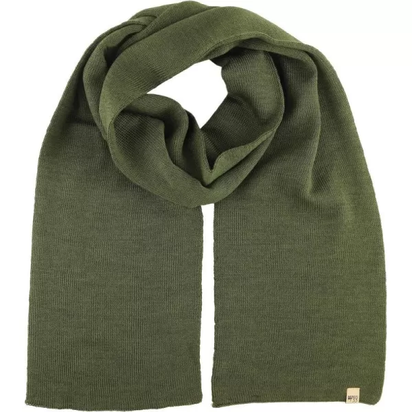 100 Merino Wool Minus33 Everyday Knit Scarf  Winter Scarf  Midweight Scarves for Women and MenOlive Drab