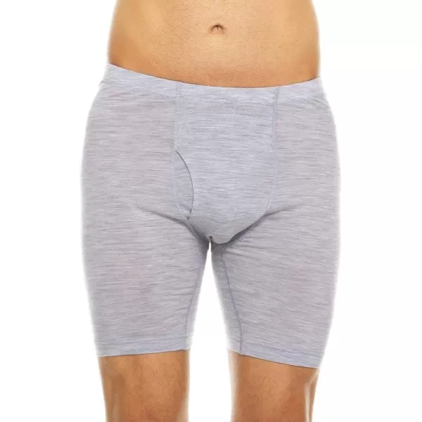 Mens Merino Wool Midway Boxer Briefs  Everyday Wear  Breathable UnderwearAsh Gray