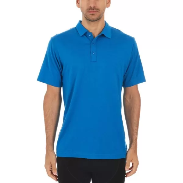 Mens Polo Shirt  Merino Wool  Golf Shirt  Work ShirtAzure Blue