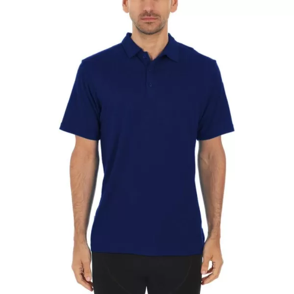 Mens Polo Shirt  Merino Wool  Golf Shirt  Work ShirtNavy