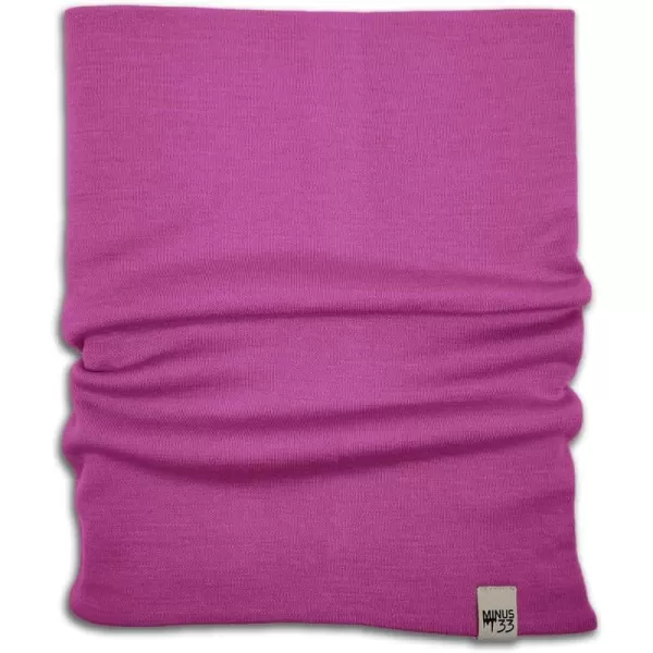 Minus33  Midweight Neck Gaiter  100 Merino Wool  Multipurpose Headwear  Skiing Neck Warmer  Winter Face MaskRadient Violet