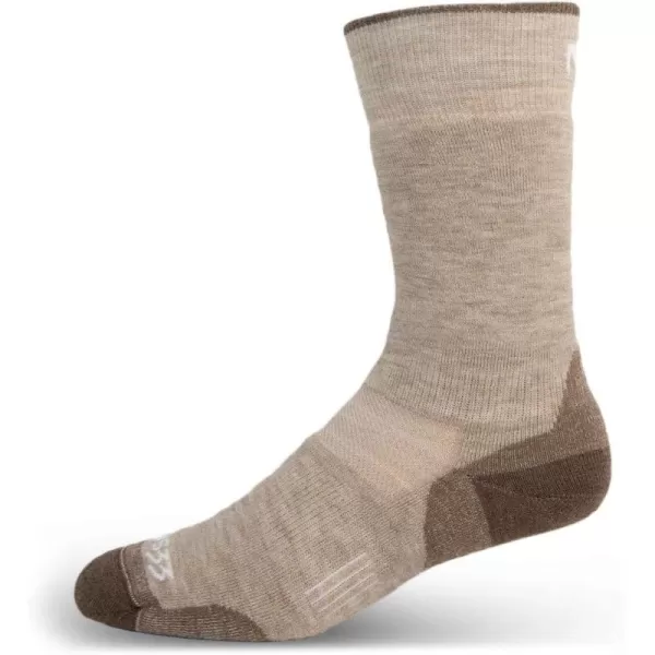 Minus33 All Season Lightweight Mountain Heritage Boot Sock  Made in the USA  Merino Wool Socks  Hiking SocksOatmeal