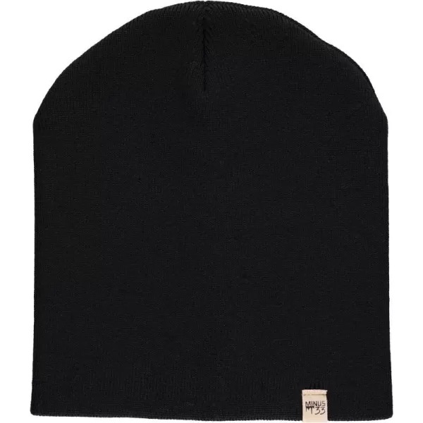 Minus33 Expedition Knit Beanie  100 Merino Wool  Heavyweight Winter HatBlack