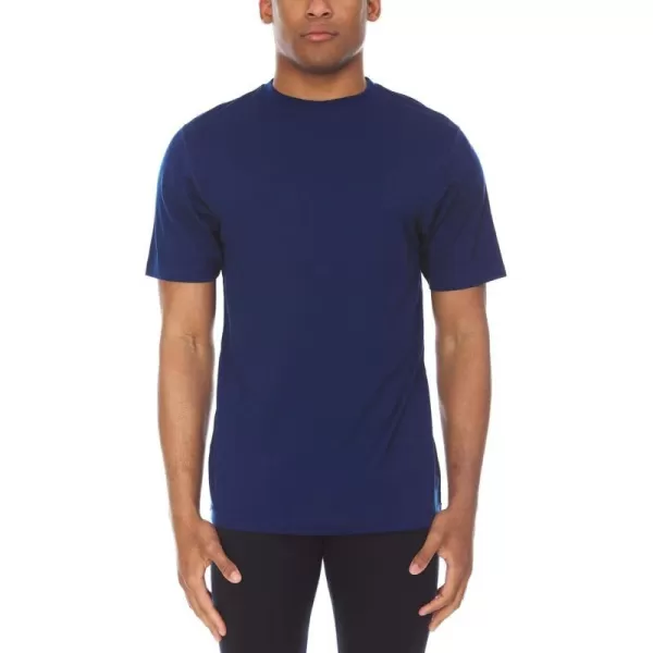 Minus33 Merino Wool 703 Algonquin Mens Lightweight Short Sleeve Crew  No Itch Renewable FabricNavy