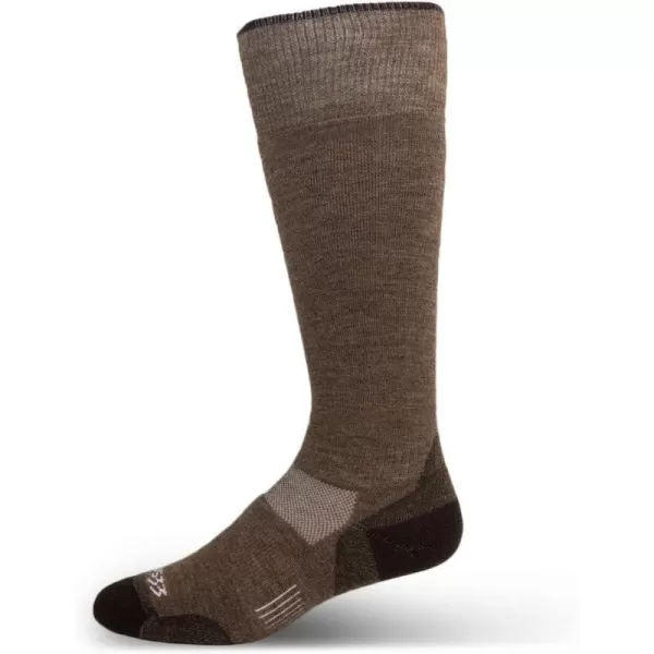 Minus33 Merino Wool Clothing Mountain Heritage All Season Lightweight Over the Calf Socks Made in USA New HampshireCoffee