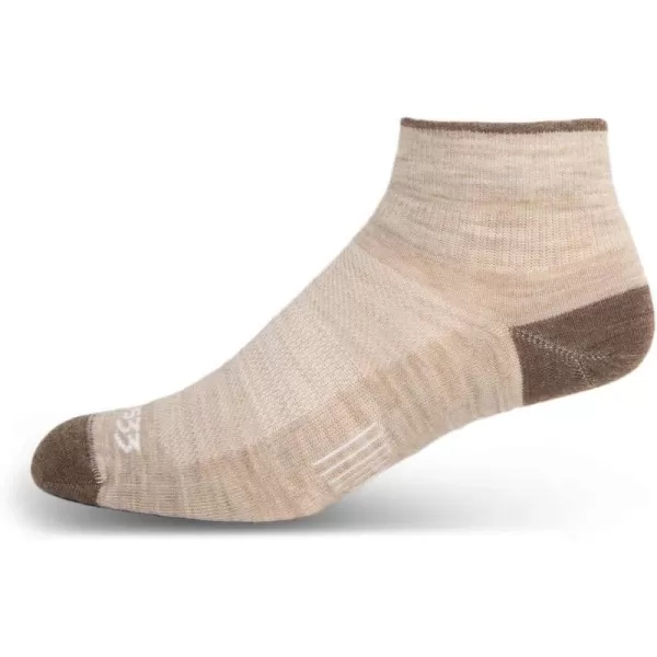 Minus33 Merino Wool Clothing Mountain Heritage Ankle Liner Socks Made in USA New HampshireOatmeal