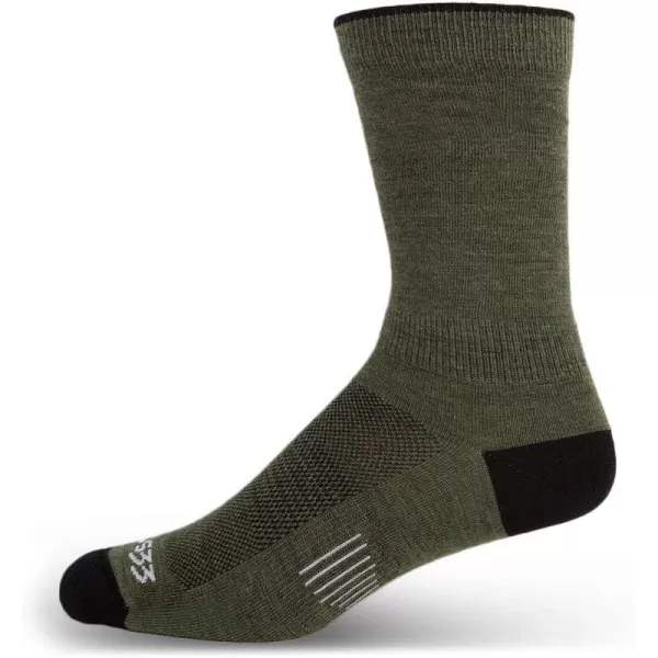 Minus33 Merino Wool Clothing Mountain Heritage Boot Liner Socks Made in USA New HampshireOlive Drab