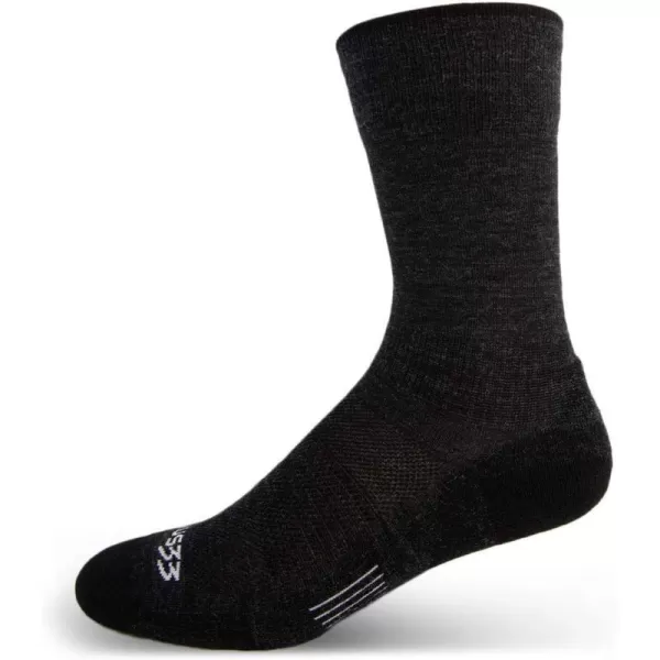 Minus33 Merino Wool Clothing Mountain Heritage Full Cushion Boot Socks Made in USA New HampshireBlack