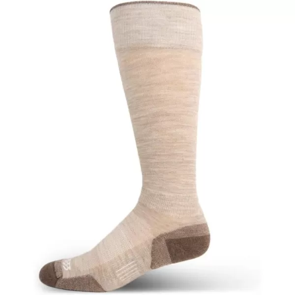 Minus33 Merino Wool Clothing Mountain Heritage Full Cushion Over the Calf Socks Made in USA New HampshireOatmeal