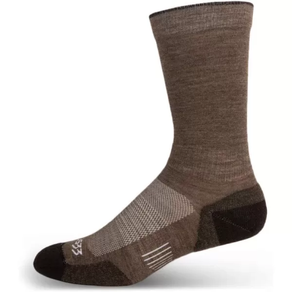 Minus33 Merino Wool Clothing Mountain Heritage Light Cushion Boot Socks Made in USA New HampshireCoffee