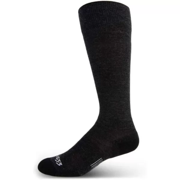 Minus33 Merino Wool Clothing Mountain Heritage Light Cushion Full Length Socks Made in USA New HampshireBlack