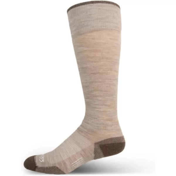 Minus33 Merino Wool Clothing Mountain Heritage Light Cushion Full Length Socks Made in USA New HampshireOatmeal