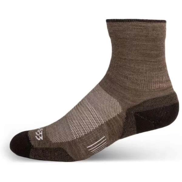 Minus33 Merino Wool Clothing Mountain Heritage Light Cushion Mini Crew Socks Made in USA New HampshireCoffee