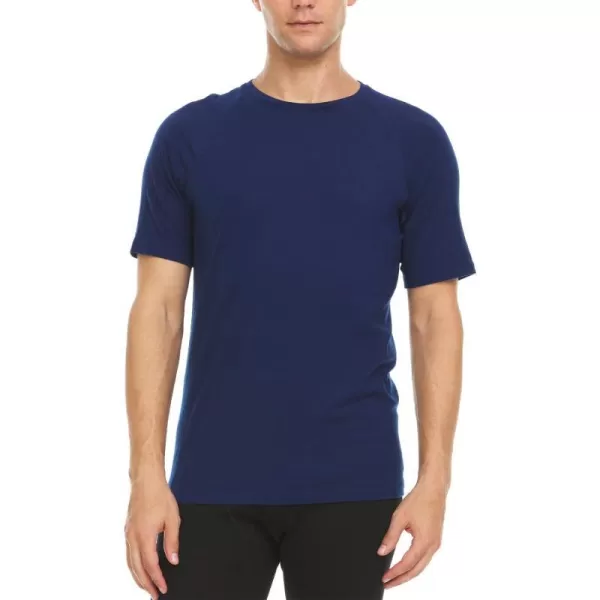 Minus33 Merino Wool Mens Micro Weight Woolverino TShirtNavy Blue