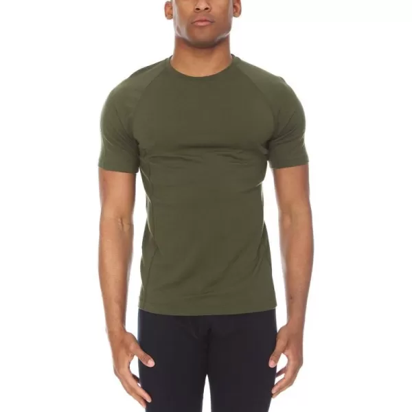 Minus33 Merino Wool Mens Micro Weight Woolverino TShirtOlive Drab