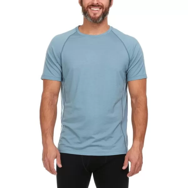 Minus33 Merino Wool Mens Micro Weight Woolverino TShirtSlate Blue