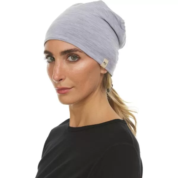 Minus33 Merino Wool Micro Weight Reversible BeanieAsh Gray  Black