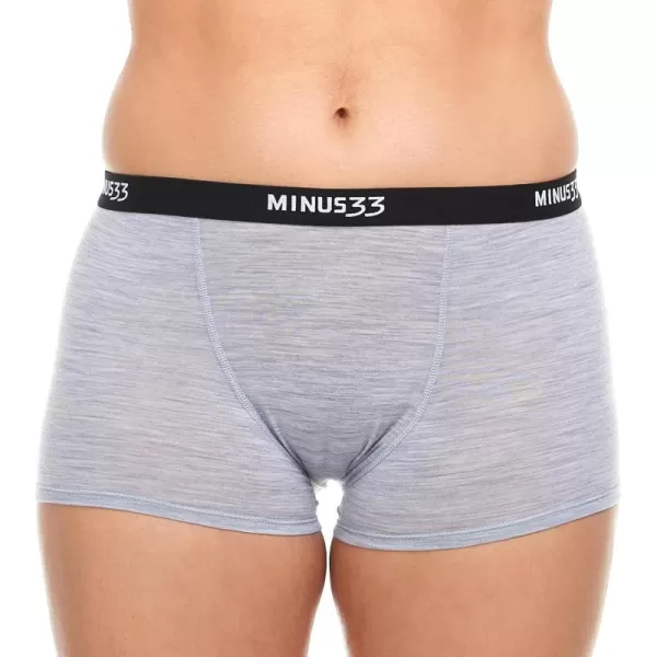 Minus33 Merino Wool Womens Micro BoyshortsAsh Gray