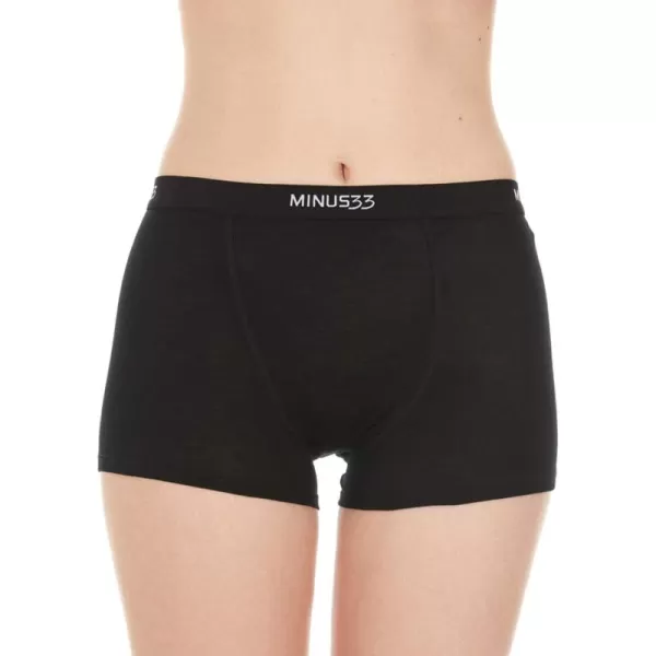 Minus33 Merino Wool Womens Micro BoyshortsBlack