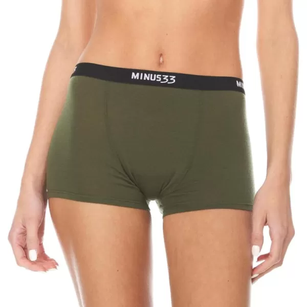 Minus33 Merino Wool Womens Micro BoyshortsOlive Drab