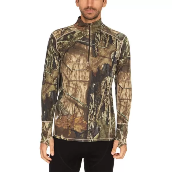 Minus33100 Merino Wool  Isolation Mens Midweight Quarter Zip  Warm Pullover  Outdoor Recreation SweaterMossy Oak