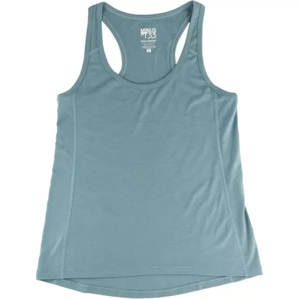 Womens 84 Merino Wool Micro Racerback Tank TopSlate Blue