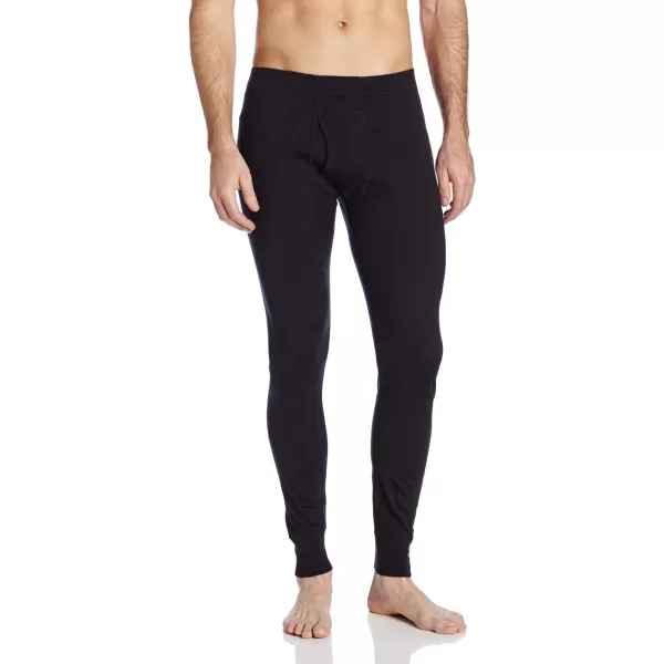 Mens 100 Merino Wool Bottoms Midweight Base Layer Pants  Long Johns  Thermal Underwear170 Lightweight Black