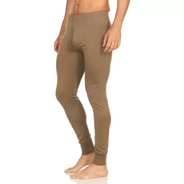 Mens 100 Merino Wool Bottoms Midweight Base Layer Pants  Long Johns  Thermal Underwear170 Lightweight Tan 499