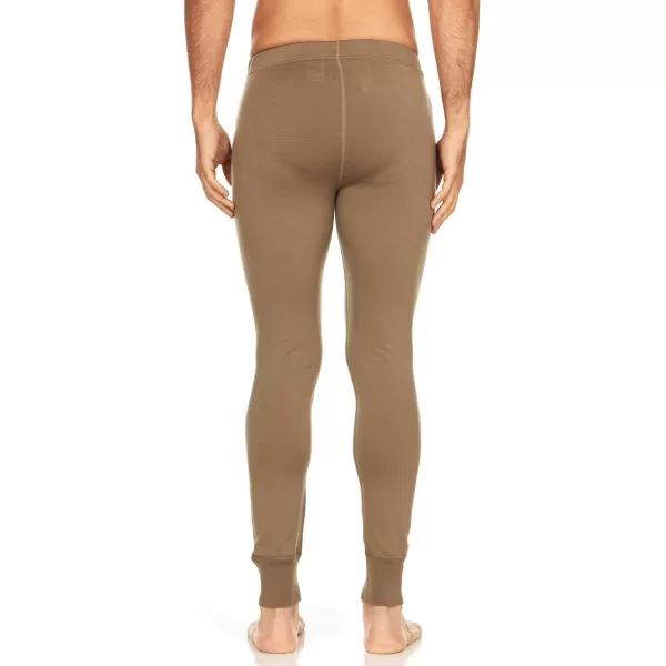 Mens 100 Merino Wool Bottoms Midweight Base Layer Pants  Long Johns  Thermal Underwear170 Lightweight Tan 499