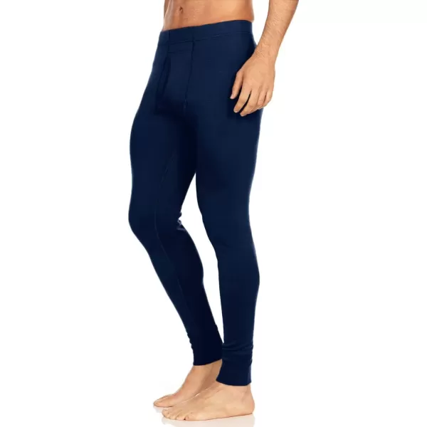 Mens 100 Merino Wool Bottoms Midweight Base Layer Pants  Long Johns  Thermal Underwear235 Midweight Navy Blue