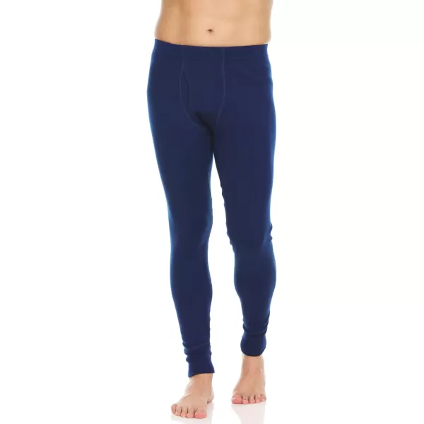 Mens 100 Merino Wool Bottoms Midweight Base Layer Pants  Long Johns  Thermal Underwear400 Expedition Navy Blue