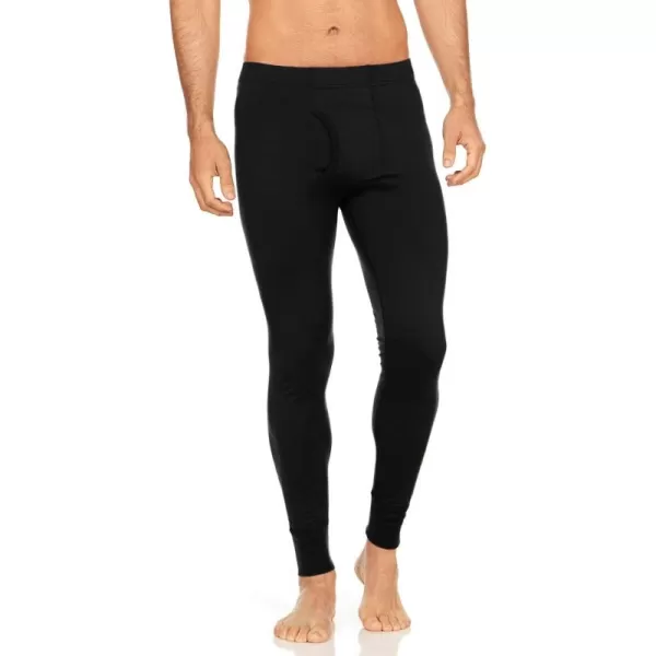 Mens 100 Merino Wool Bottoms Midweight Base Layer Pants  Long Johns  Thermal Underwear170 Lightweight Black