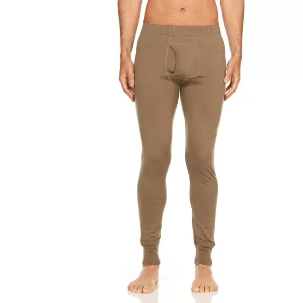 Mens 100 Merino Wool Bottoms Midweight Base Layer Pants  Long Johns  Thermal Underwear170 Lightweight Tan 499