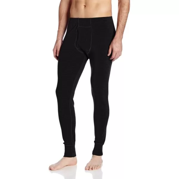 Mens 100 Merino Wool Bottoms Midweight Base Layer Pants  Long Johns  Thermal Underwear235 Midweight Black