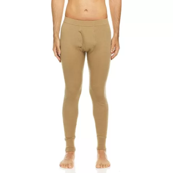 Mens 100 Merino Wool Bottoms Midweight Base Layer Pants  Long Johns  Thermal Underwear235 Midweight Desert Sand