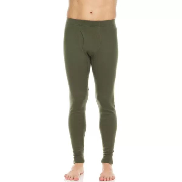 Mens 100 Merino Wool Bottoms Midweight Base Layer Pants  Long Johns  Thermal Underwear400 Expedition Olive Drab