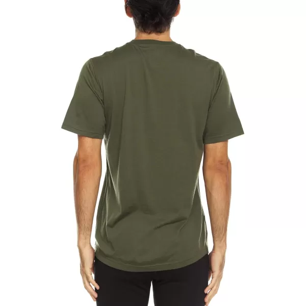 image100 Merino Wool Mens Lightweight TShirt  Crew Neck Short Sleeve ShirtOlive Drab