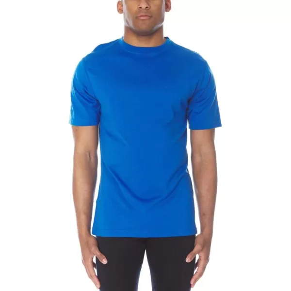 image100 Merino Wool Mens Lightweight TShirt  Crew Neck Short Sleeve ShirtAzure Blue